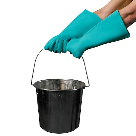 Vguard Chemical Resistant Gloves, 22.0 MIL, Green, 144 PK C16A28